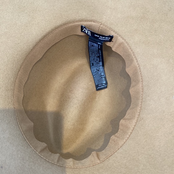 NWOT Zara Felt Hat with contrast band - Picture 8 of 10
